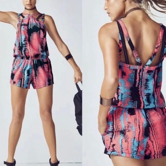 Fabletics Liza Heat Wave Print Romper - Picture 3 of 5